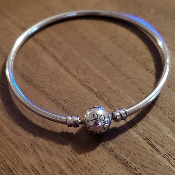 Pandora Moments Sterling Bangle Bracelet - Picture 6 of 8